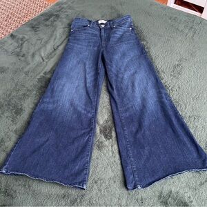 Frame Wide Leg White Denim Jeans Womens 27